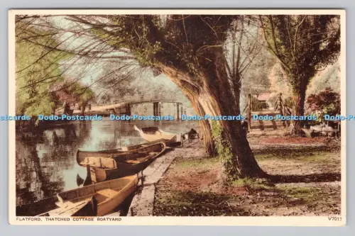 R807117 Flatford. Reetgedeckte Cottage-Werft. Photochrom. Tunbridge Wells. Kent