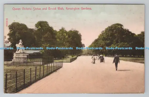 R805537 Kensington Gardens. Queen Victoria Statue und Broad Walk. O. F. Stengel.