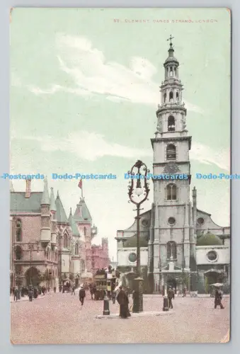 R805580 London. St. Clement Danes Strand. PM. Reigate. 1906