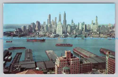 R810968 New York City. Blick auf Lower Manhattan. Alfred Mainzer. Dexter Press