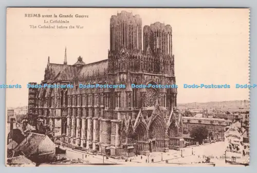 R808910 Reims. Die Kathedrale vor dem Krieg. V. Thuillier