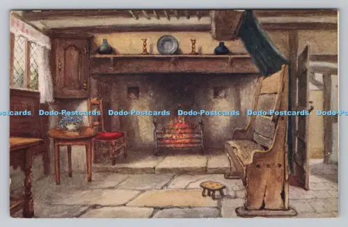 R807190 Anne Hathaway Cottage. Schornsteinecke. J. Salmon. Sevenoaks. England. W.