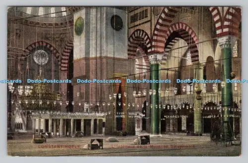 R808937 Konstantinopel. L interieur de la Mosquoe Süleymanie