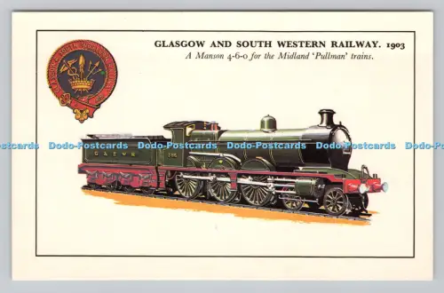 R810998 Glasgow and South Western Railway. Ein Manson 4. 6. 0. Für den Midland Pul
