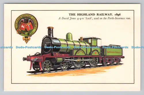 R810999 The Highland Railway. Ein David Jones 4. 4. 0. Loch. Fotopräzision. St.