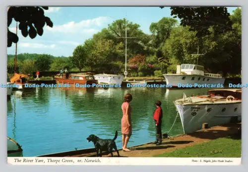 R811001 The River Yare. Thorpe Green. Nr. Norwich. John Hinde. London. E. Nagele