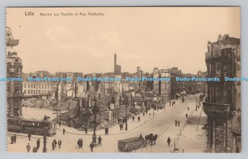 R808944 Lille. Marche aux Poulets et Rue Faidherbe. Maurice Dupriez