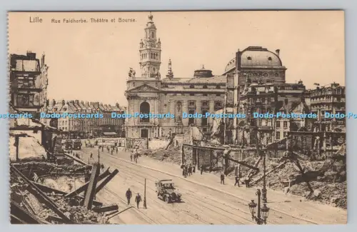 R808946 Lille. Rue Faidherbe. Theater et Bourse. Maurice Dupriez