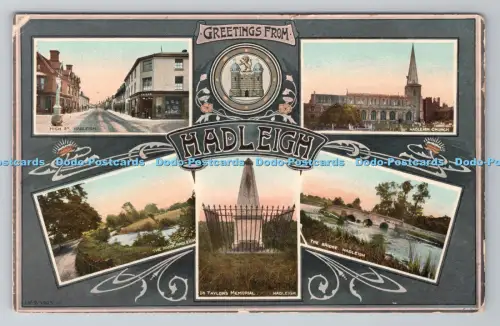 R805651 Grüße aus Hadleigh. Dr. Taylors Memorial. 1909. Multi View