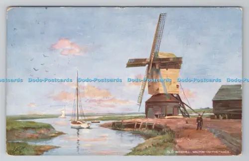 R805660 Walton on the Naze. Alte Windmühle. stecken. Oilette. 8526. 1913