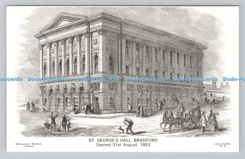 R811025 Bradford. St. George Hall. Metropolitan Bradford Libraries. Lokale Studie