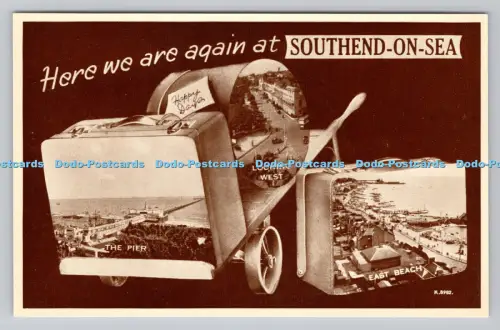 R807243 Hier sind wir wieder in Southend on Sea. Der Pier. Valentinstag. Fototyp. Mu