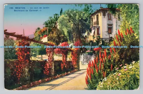 R811027 Menton. Un Coin de Jardin. Boulevard de Garavan. LL. 186