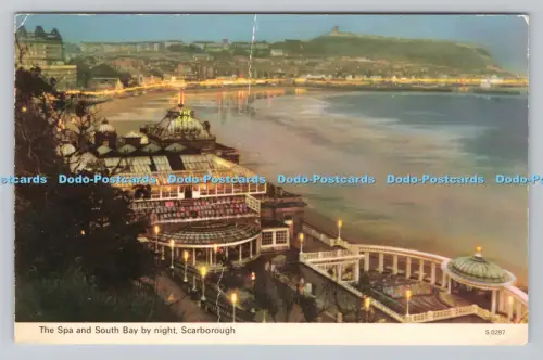 R811034 Scarborough. Das Spa und South Bay bei Nacht. E. T. W. Dennis. 1978