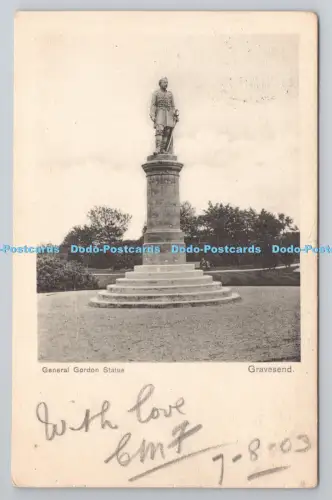 R805674 Gravesend. General Gordon Statue. 1903