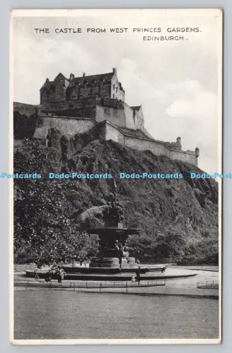 R808980 Edinburgh. Das Schloss von West Princes Gardens. E. T. W. Dennis. Scarbo