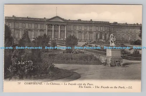R808986 Compiegne. Das Schloss. Die Fassade am Park. LL. 71