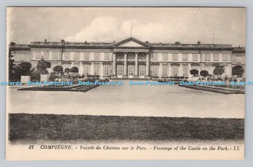R808988 Compiegne. Fassade des Schlosses am Park. LL. 12