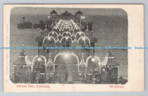 R805682 Brighton. Palace Pier. Abends. Mezzotint