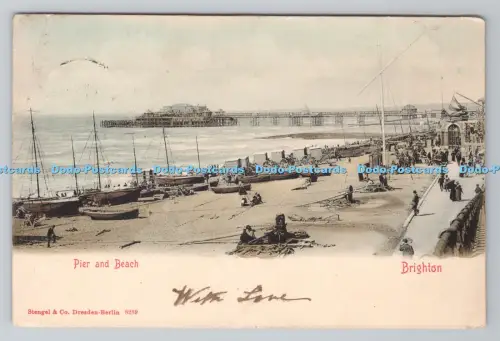 R805684 Brighton. Pier und Strand. Stengel. Dresden. Berlin