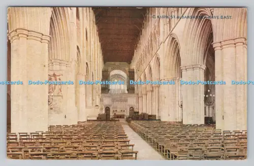 R811074 St. Albans Abbey. Kirchenschiff Ost. Photochrom. London. Tunbridge Wells. Celesq