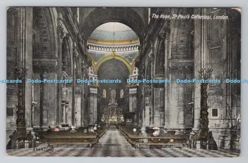 R805792 London. St. Pauls Cathedral. Das Kirchenschiff. Valentine Serie