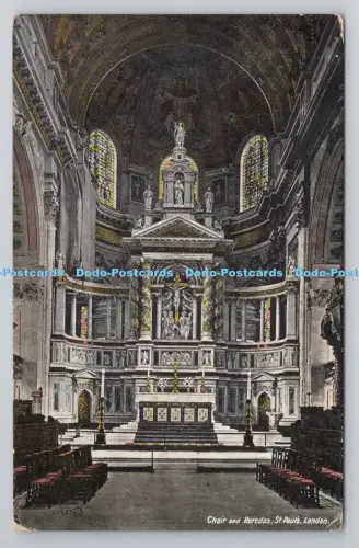 R805794 London. St. Pauls. Chor und Reredos. Valentine Serie