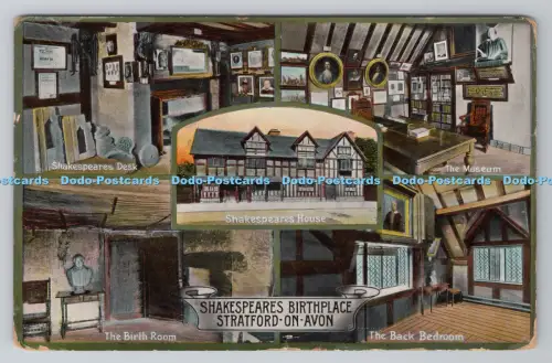 R805801 Stratford auf Avon. Shakespeare Geburtsort. Das hintere Schlafzimmer. Jackson. Gr