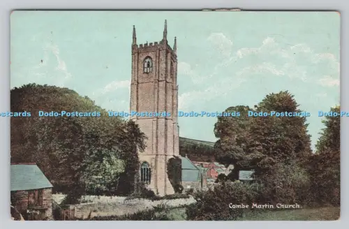 R809110 Combe Martin Church. Christliche Romane. Diese schöne Serie von Fine Art