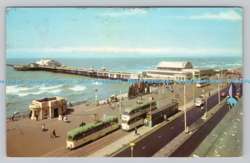 R807387 Blackpool. North Pier. Gedruckt in Großbritannien. PM. Fylde Coast. Lancs.