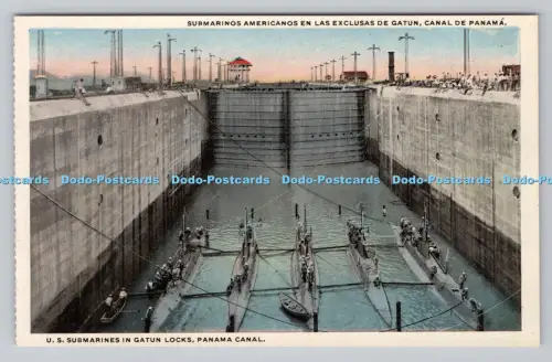 R809112 Panamakanal. US-U-Boote in Gatun-Schleusen. I.L. Maduro
