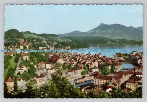 R811188 Luzern mit Rigi. A. Kiener. Farben Photo