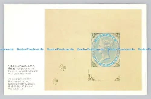 R811194 Nationales Postmuseum. R. M. Phillips Kollektion. 1856 Die Proofs of 1
