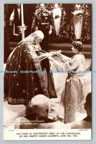 R809141 Die Szene in der Westminster Abbey bei der Krönung Ihrer Majestät Königin El