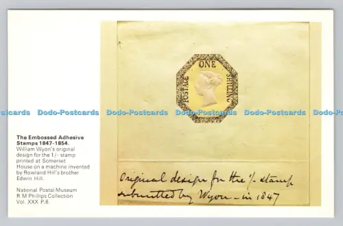 R811196 Nationales Postmuseum. R. M. Phillips Kollektion. Der geprägte Kleber