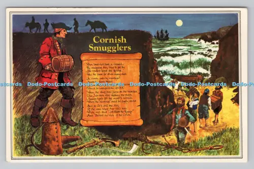 R811201 Cornish Smugglers. Murray King Studio Casa Mia St. Ives. PM. Truro. Mais