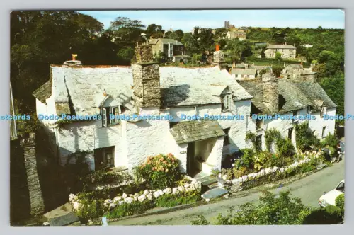 R807426 Boscastle. Cottages aus dem 14. Jahrhundert. Das Dorf. 1968
