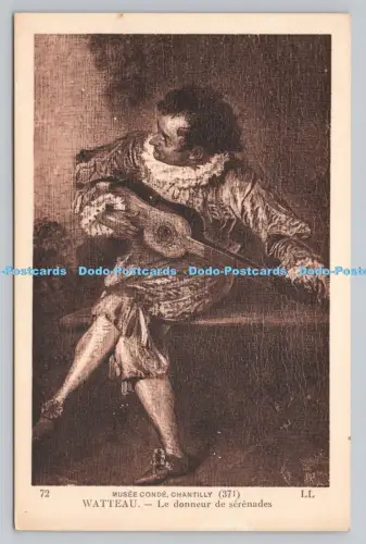 R811203 Chantilly. Musee Conde. Watteau. Le Donneur de Serenades. LL. 72. C Des