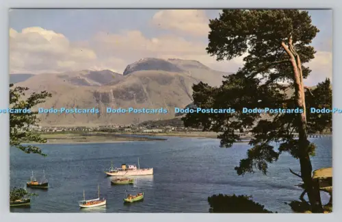 R807431 Fort William und Ben Nevis von der anderen Seite von Loch Linnhe. Bedruckt in Great Bri