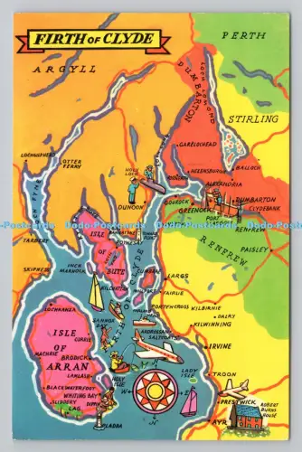 R807432 Firth of Clyde. Die Karte. PM. Große. 1971