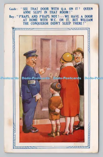 R809156 Führung. Sehen Sie diese Tür mit Q. A. drauf. Bamforth. Holmfirth. England. Neu