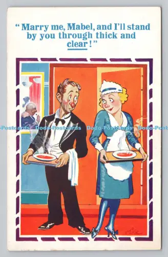 R809158 Heirate mich. Mabel. und ich werde Ihnen durch dick und klar zur Seite stehen. Bedruckt