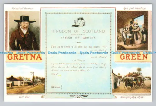 R811212 Gretna Green. Königreich Schottland. Pfarrei Gretna. Mautleiste. Whiteholm