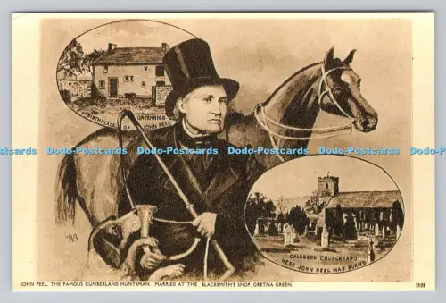 R811213 Gretna Green. John Peel, der berühmte Cumberland-Jäger. Verheiratet im B