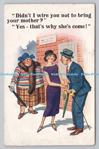 R809168 Habe ich Sie nicht verkabelt, um sie nicht mitzubringen. Inter Art. London. Serie Comique. 5315.