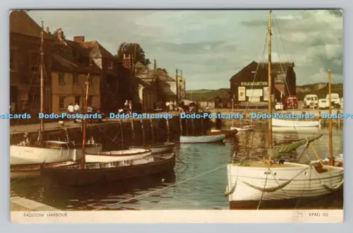 R809217 Padstow Harbour. Jarrold. Norwich. England. RP. 1953