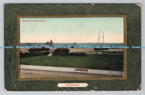 R805908 Skegness. Strand von der Parade. Serie Valentine. 1909