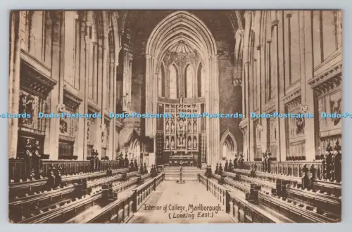 R805910 Marlborough. Innenraum der Hochschule. Blick nach Osten. Berühmte Serie. Tomkins a
