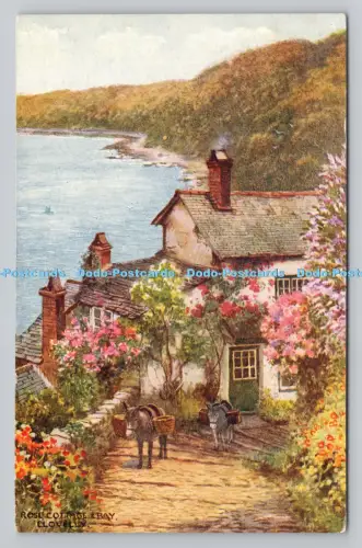 R807504 Clovelly. Rose Cottage and Bay. J. Salmon. Sevenoaks. Eng
