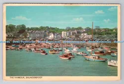 R805922 Saundersfoot. Der Hafen. Fotopräzision. Colourmaster International